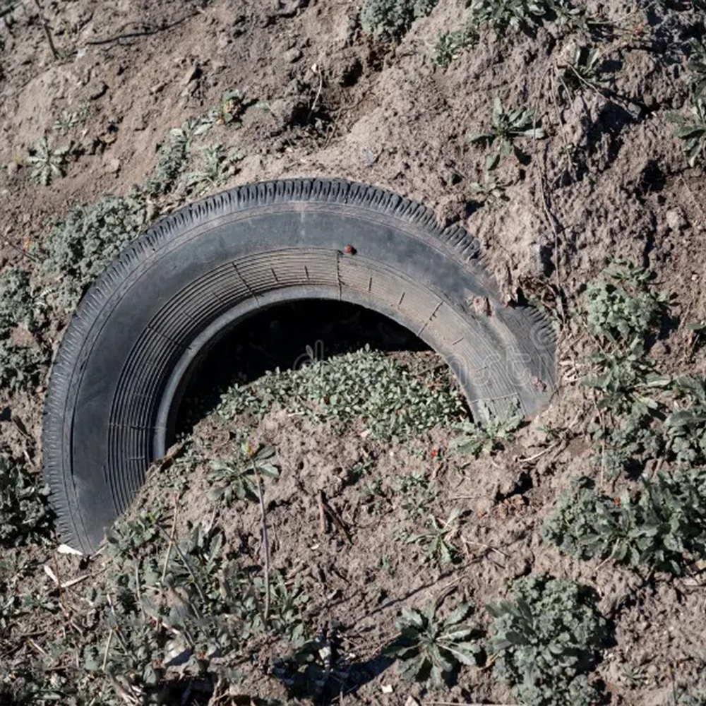 el-neumático-está-enterrado-en-la-basura-de-tierra-bosque-reciclaje-neumáticos-automóviles-daño